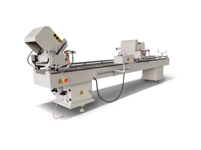 Linear double-head cutting saw